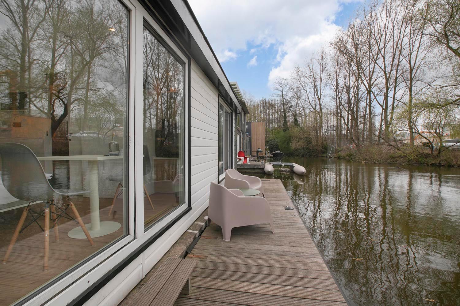 Houseboat The New Lake - Nieuwe Meer Amsterdam Extérieur photo